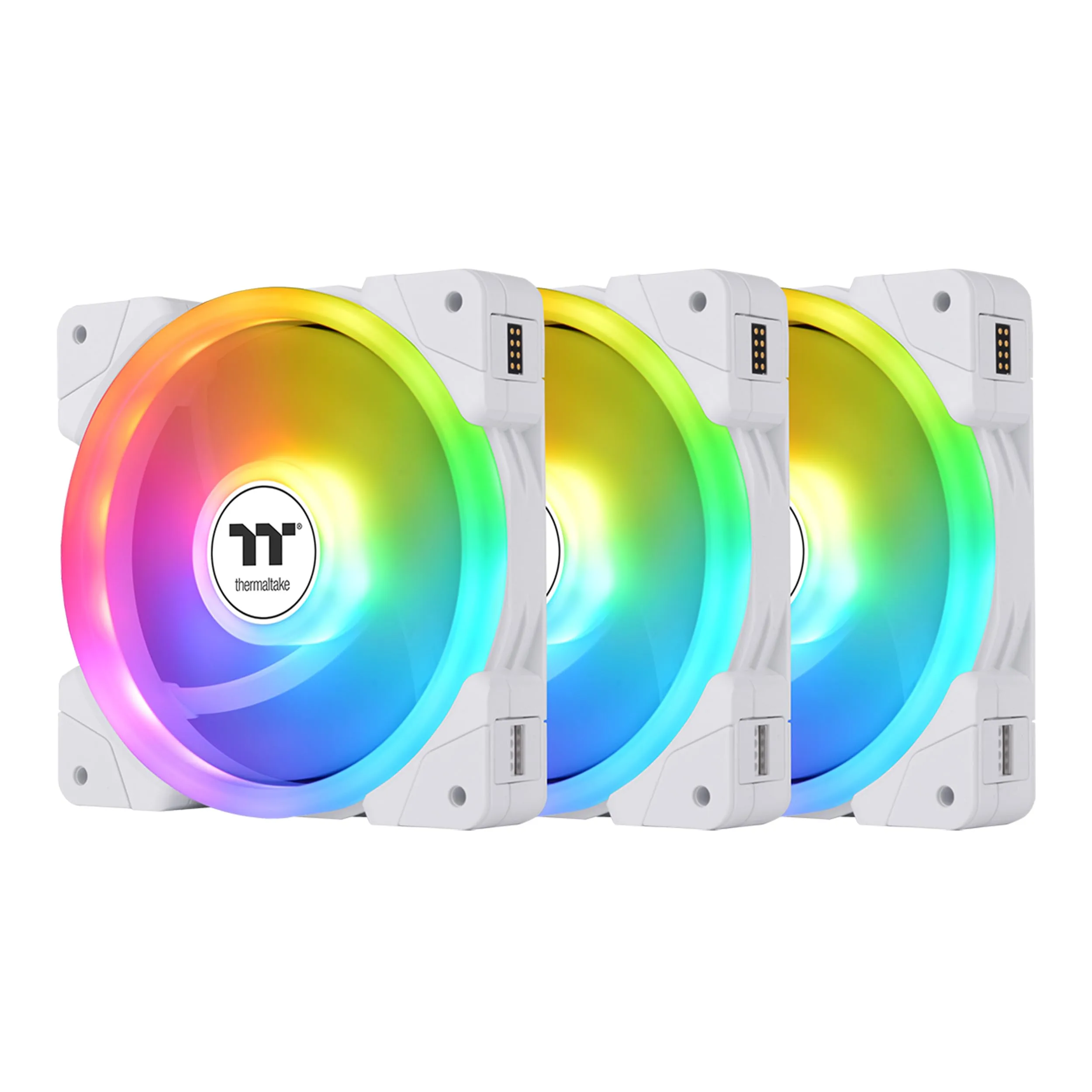 Thermaltake SWAFAN EX 12 ARGB 120mm 3-Pack White PWM Cooling Fans