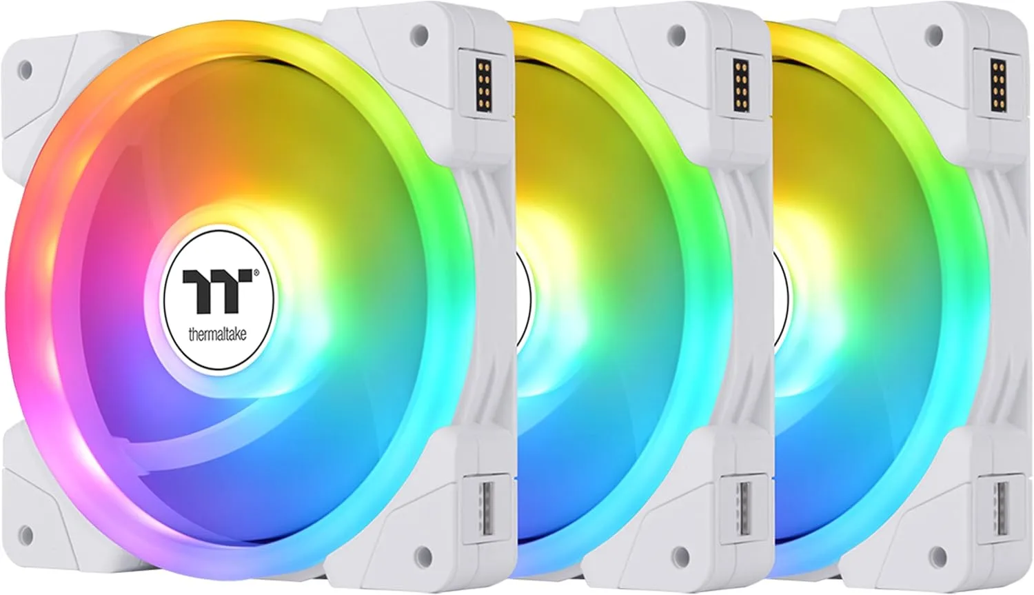 Thermaltake SWAFAN EX 12 ARGB 120mm 3-Pack White PWM Cooling Fans