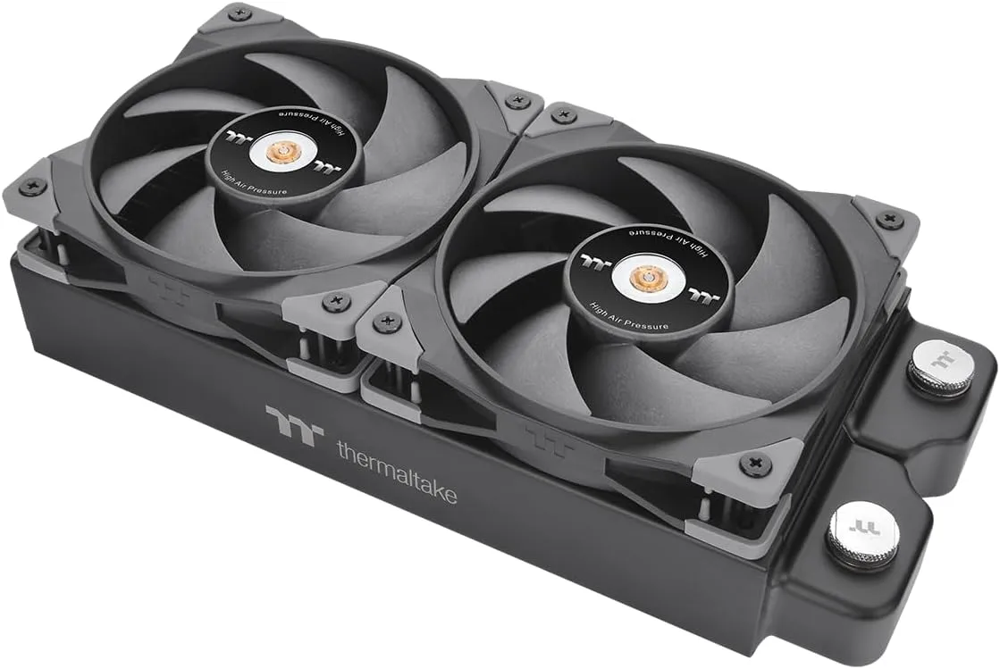Thermaltake SWAFAN GT12 PC Cooling Fan, 3 Types of Detachable Fan Blades, High Pressure/High Air Flow/Reversed (Single Fan Pack) CL-F155-PL12BL-A