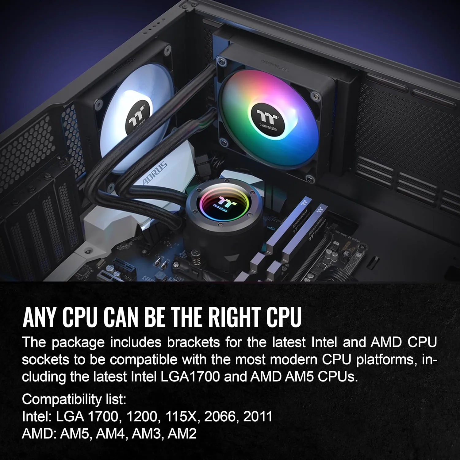 Thermaltake TH V2 ARGB Series AIO Liquid CPU Cooler
