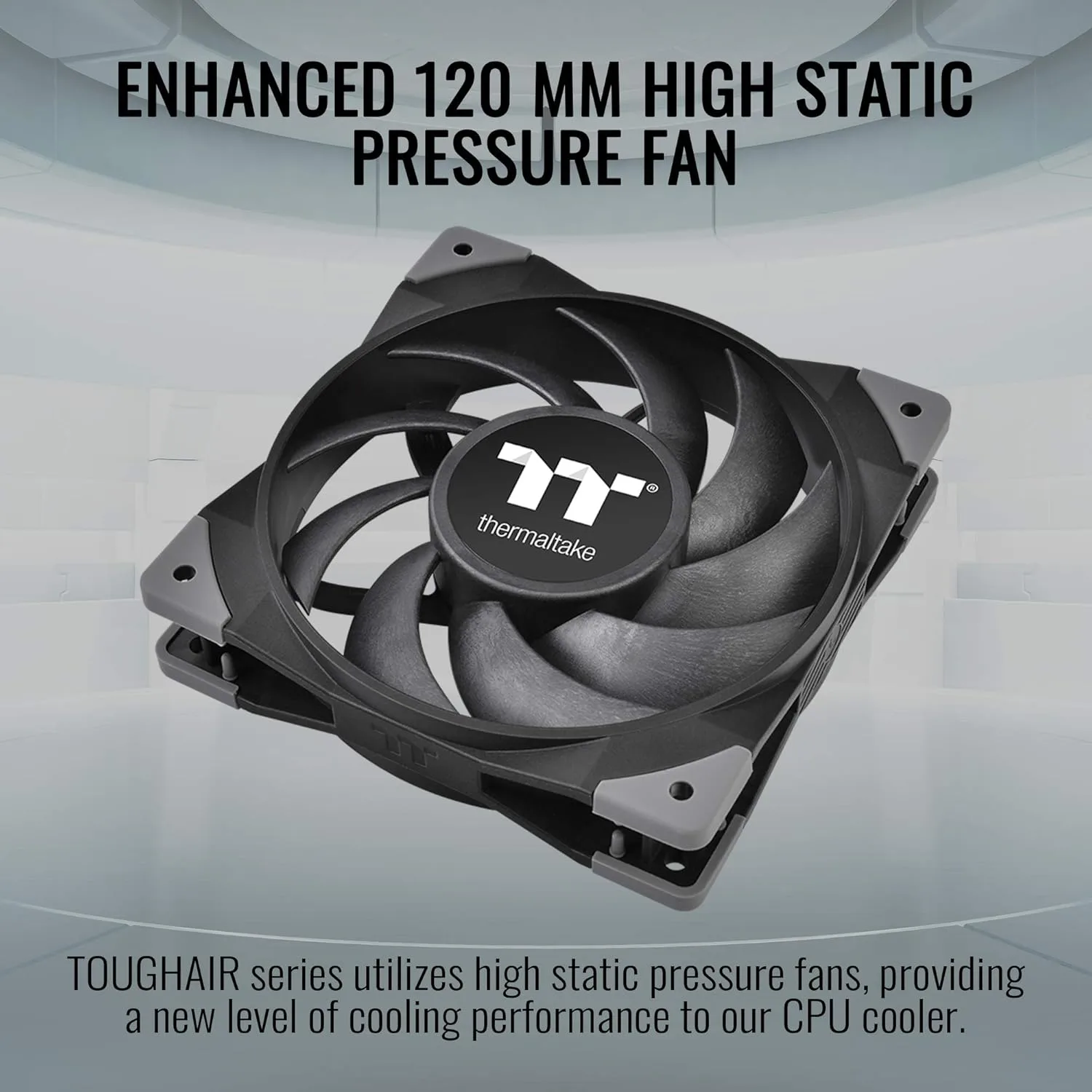 Thermaltake TOUGHAIR 510 180W TDP CPU Cooler - Dual 120mm PWM Fans, LGA/AM4 - CL-P075-AL12BL-A