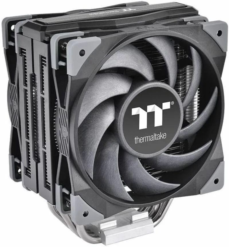 Thermaltake TOUGHAIR 510 180W TDP CPU Cooler - Dual 120mm PWM Fans, LGA/AM4 - CL-P075-AL12BL-A