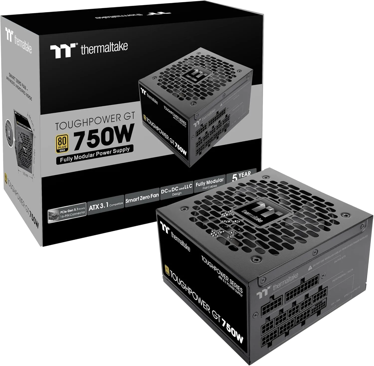 Thermaltake Toughpower GT ATX 3.1 Fully Modular Power Supply