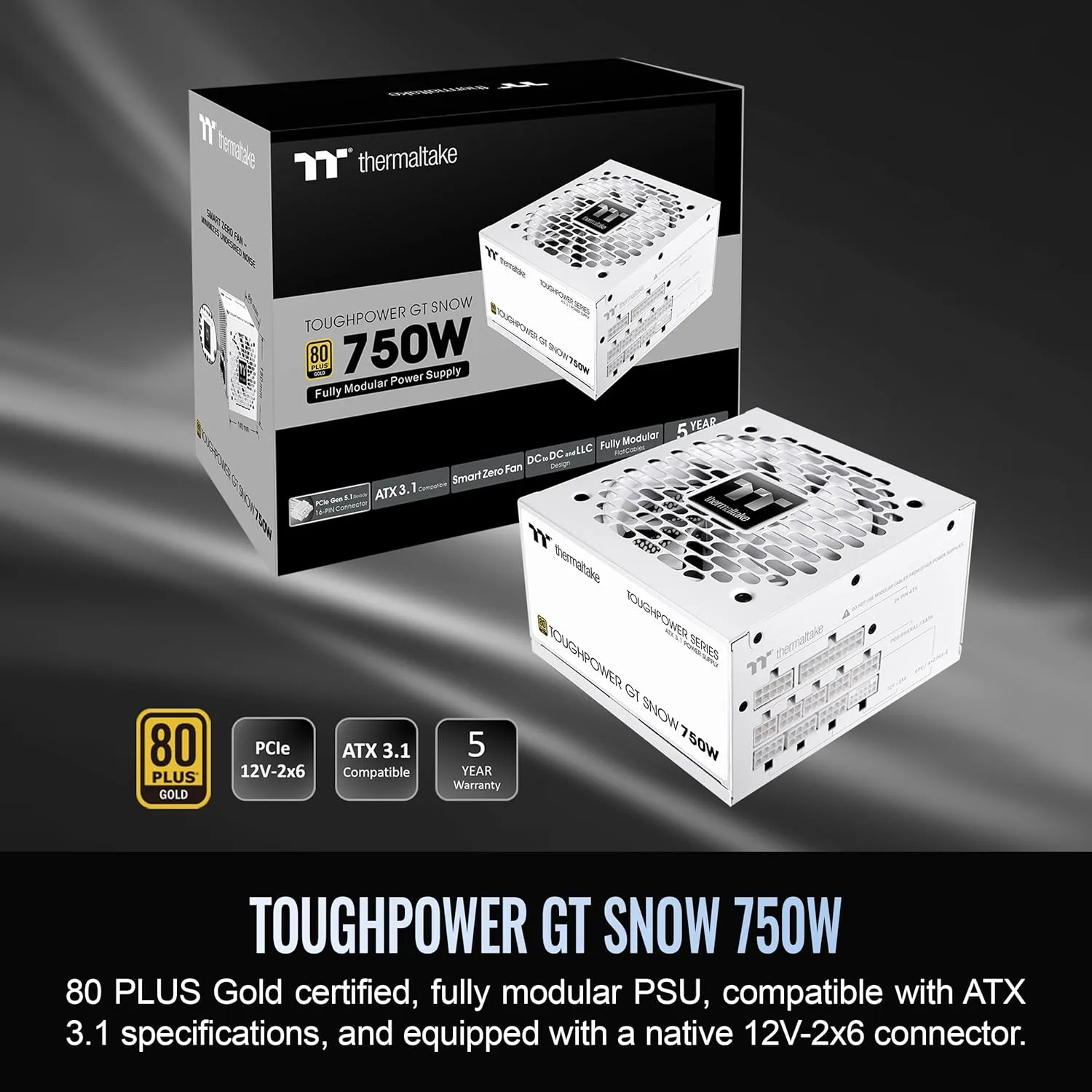 Thermaltake Toughpower GT ATX 3.1 Fully Modular Power Supply