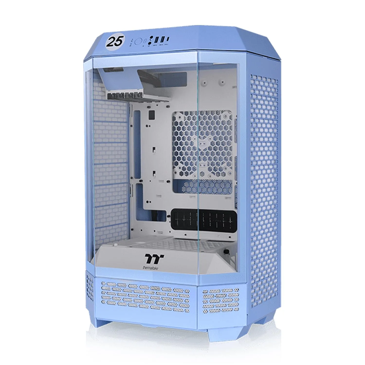 Thermaltake Tower 300 Hydrangea Blue Micro-ATX Case with 2x140mm Fans, Supports 420mm Radiator
