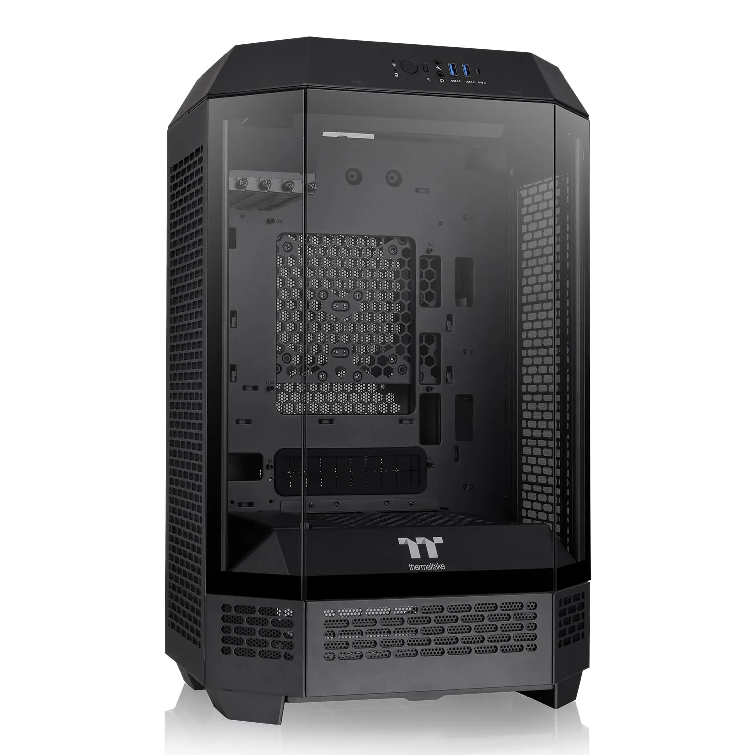 Thermaltake Tower 300 Black Micro-ATX Case - 2x140mm Fans, Supports 420mm Radiator
