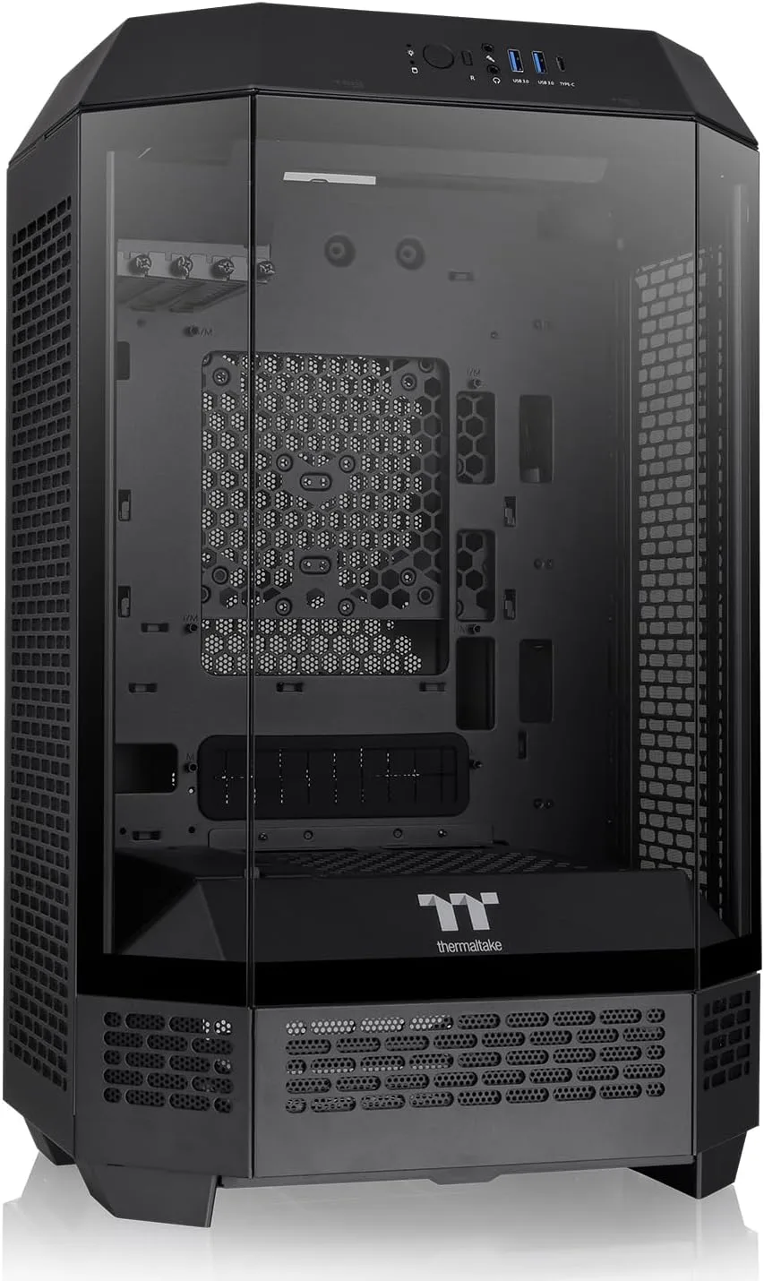 Thermaltake Tower 300 Black Micro-ATX Case - 2x140mm Fans, Supports 420mm Radiator