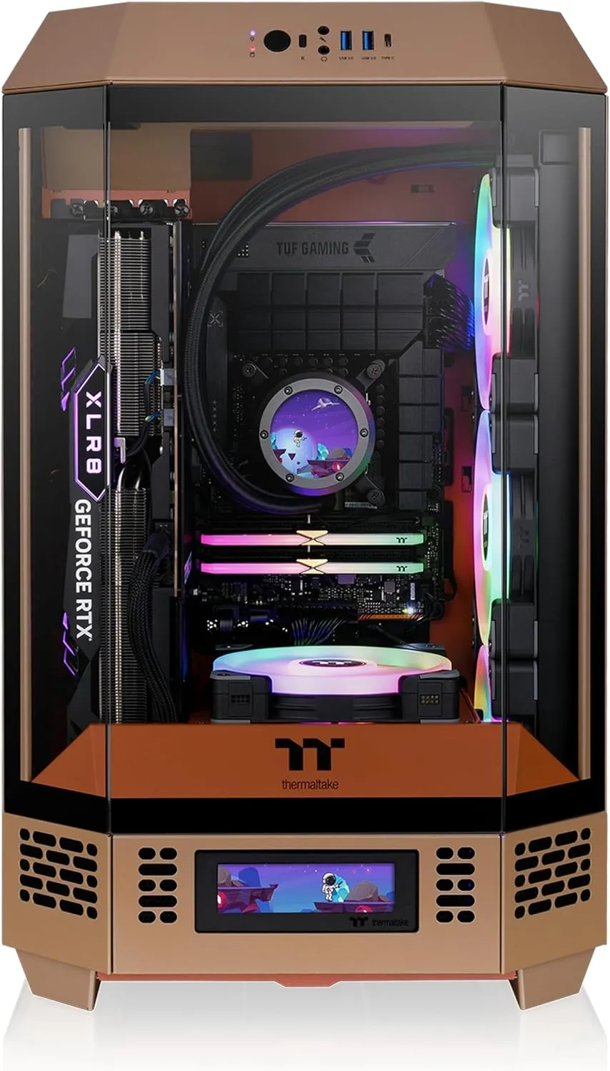 THERMALTAKE Tower 300 Micro-ATX Case with 2x140mm CT Fans