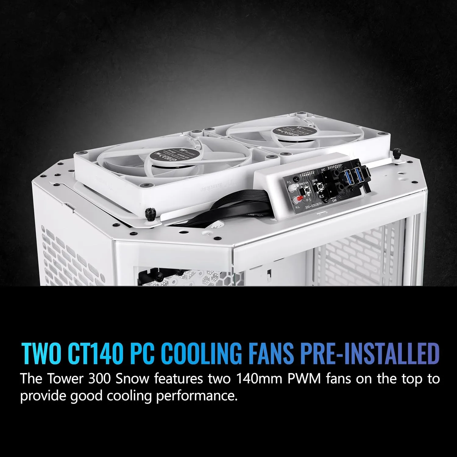 THERMALTAKE Tower 300 Micro-ATX Case with 2x140mm CT Fans