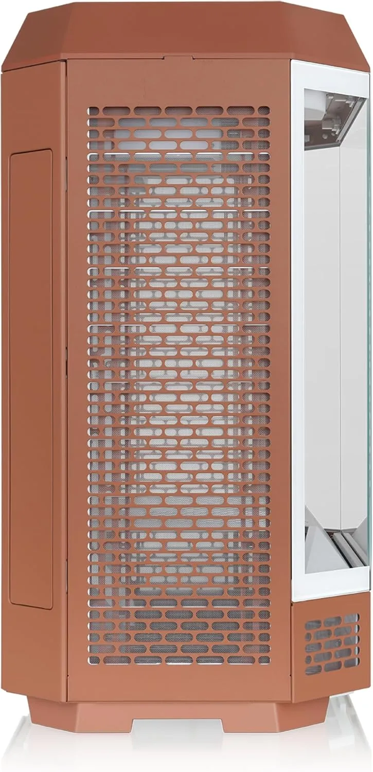 Thermaltake Tower 600 Mid Tower; 2x140mm CT Fans Included; 420mm Radiator Support; 400mm GPU Clearance; Hidden Connector Support; Rotatable PCIe Slots; Mocha Mousse; CA-1Z1-00MUWN-00