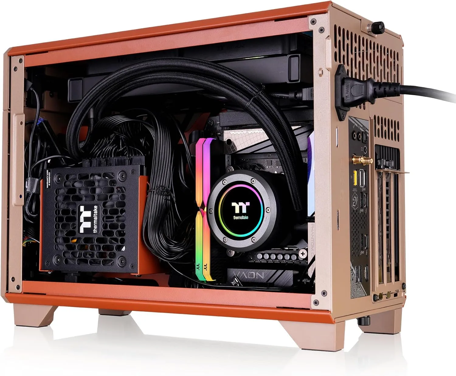 Thermaltake TR100 SFF Mini-Tower Chassis — Gravel Sand