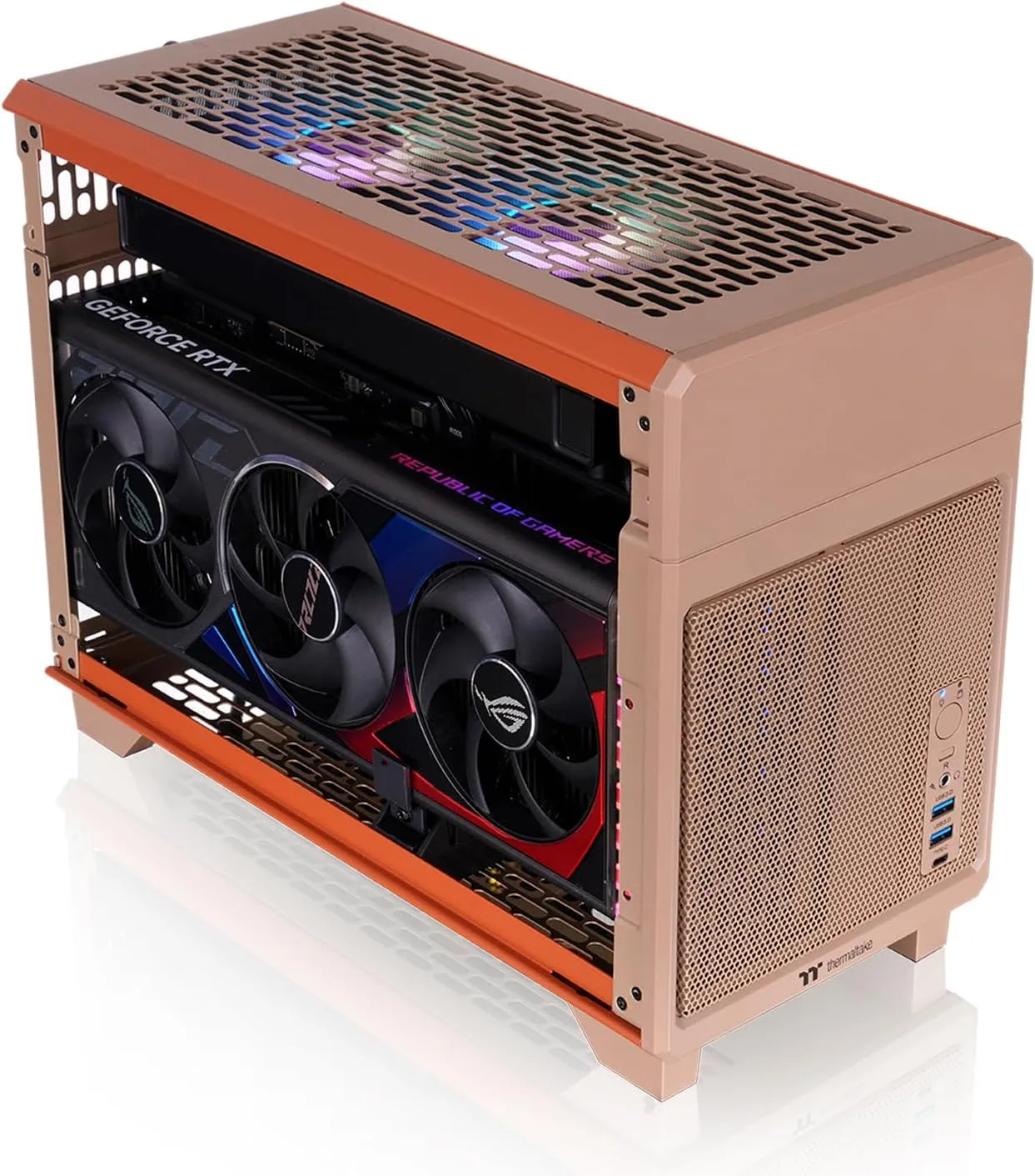 Thermaltake TR100 SFF Mini-Tower Chassis — Gravel Sand