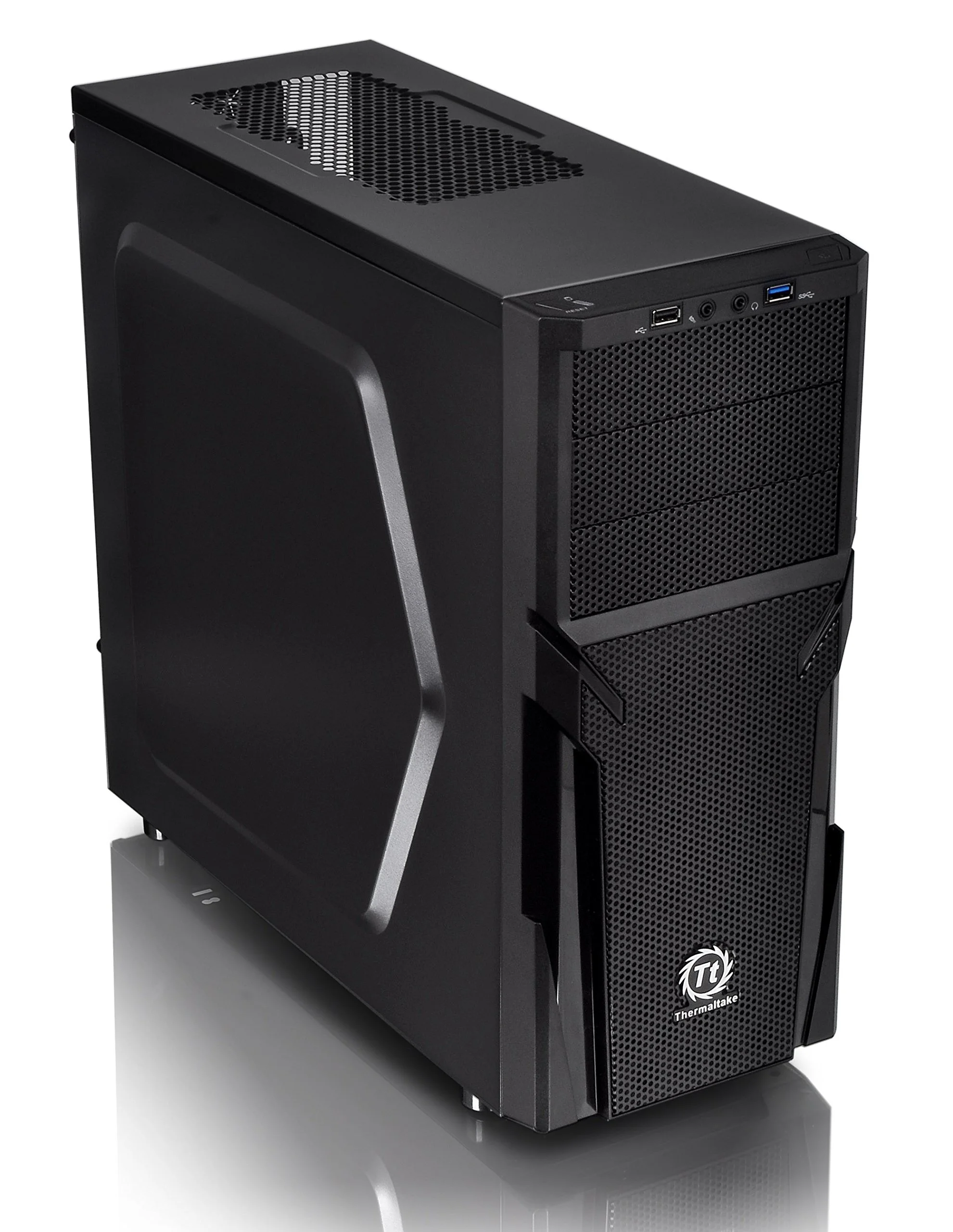 Thermaltake Versa H21 SPCC ATX Mid Tower Computer Chassis CA-1B2-00M1NN-00 Black