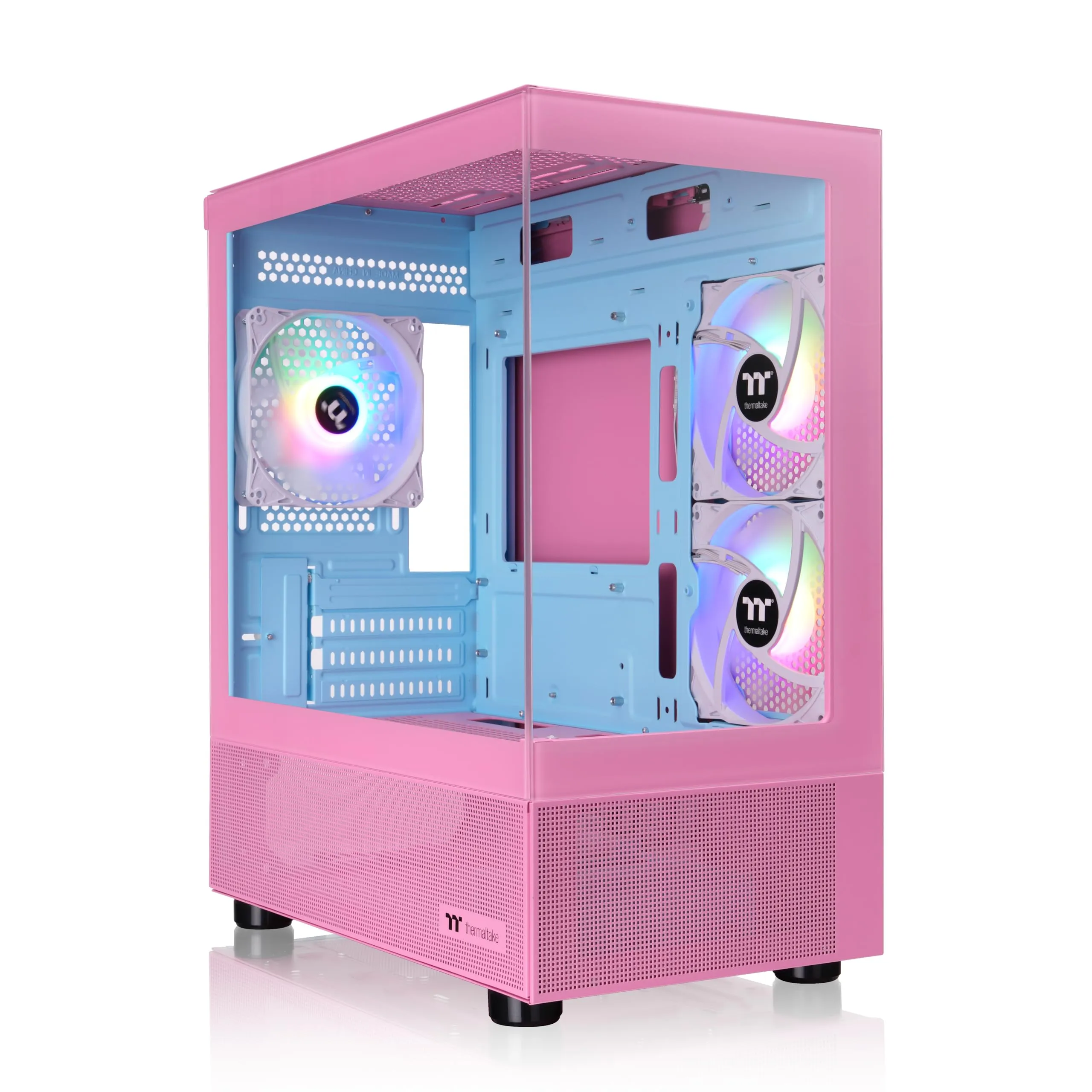 Thermaltake View Series Tempered Glass PC Chassis with RGB/ARGB Fans