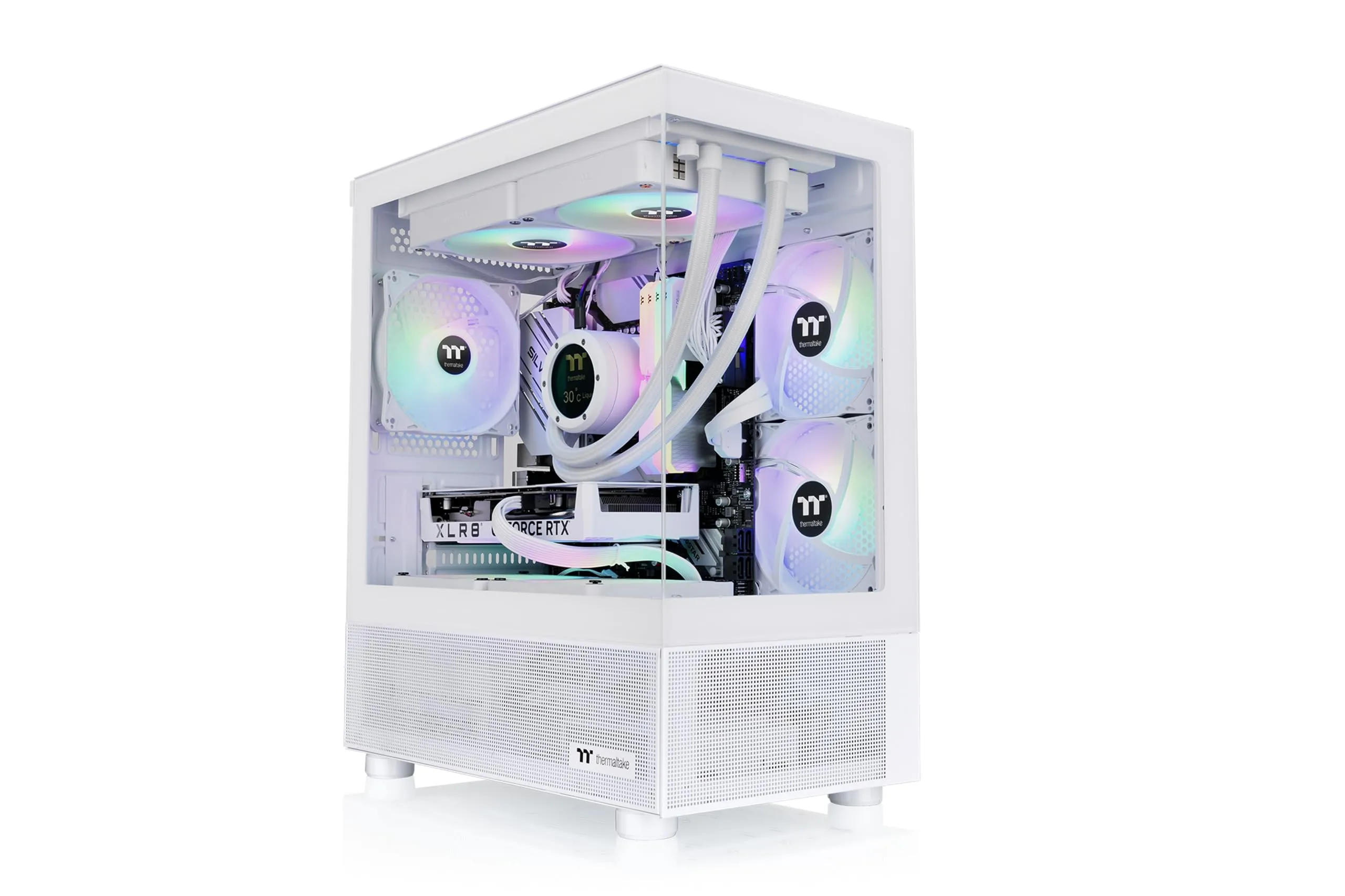 Thermaltake View Series Tempered Glass PC Chassis with RGB/ARGB Fans