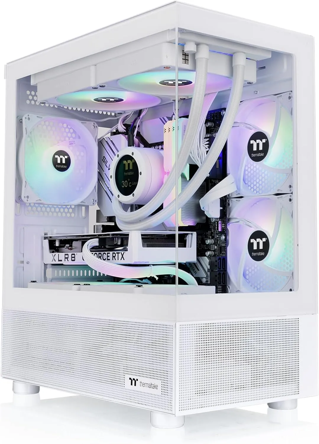 Thermaltake View Series Tempered Glass PC Chassis with RGB/ARGB Fans