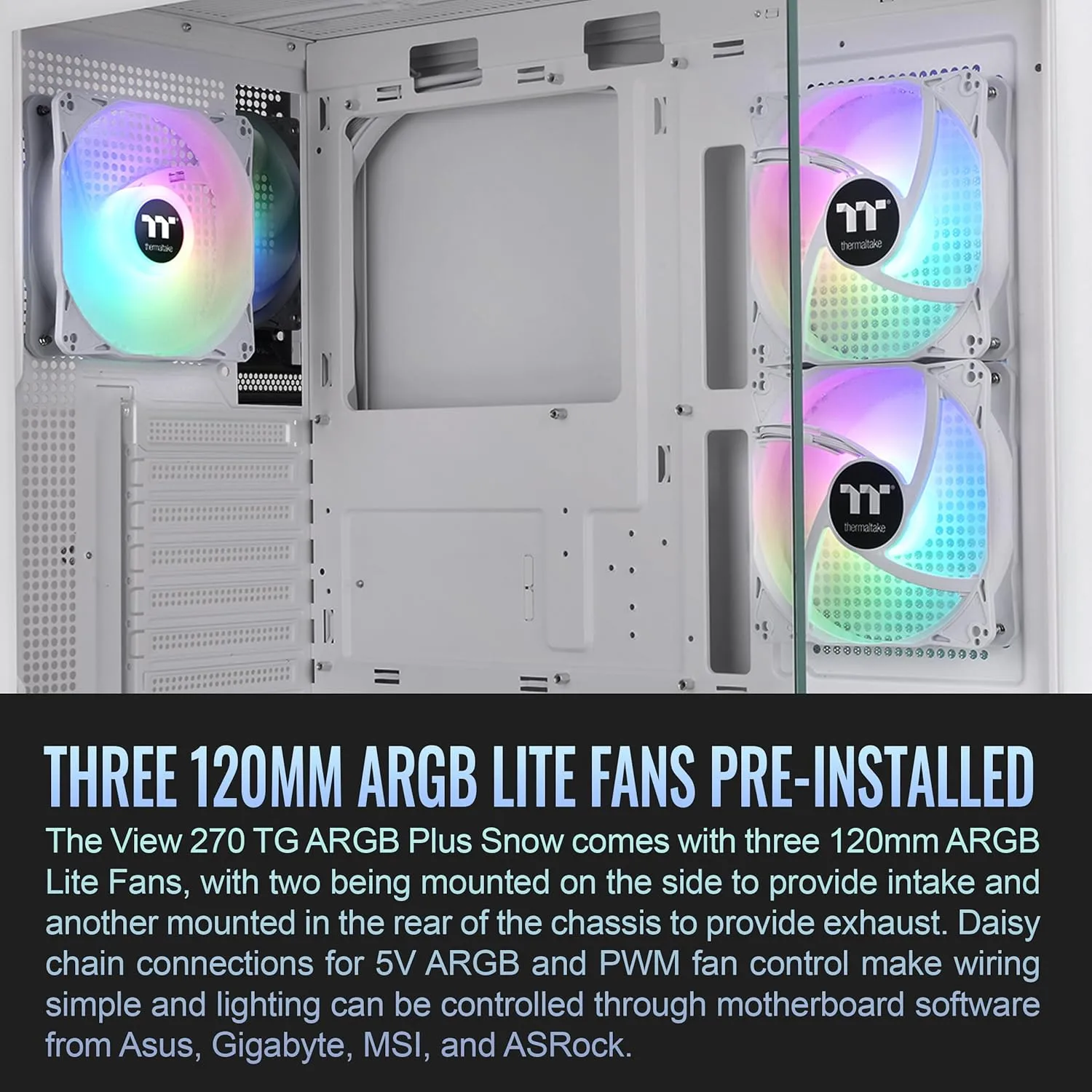 THERMALTAKE View 270 Plus TG ARGB Mid Tower E-ATX Case