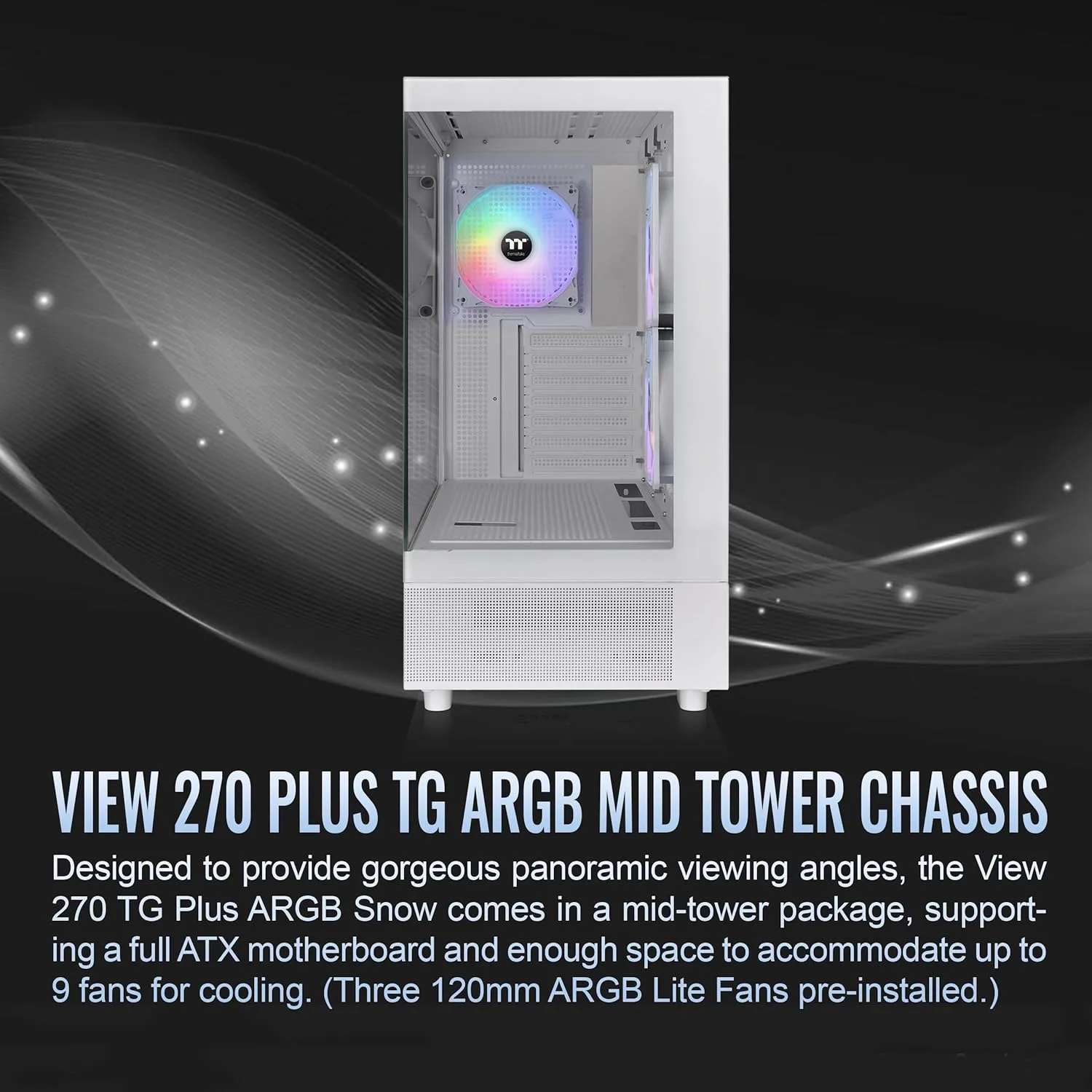 THERMALTAKE View 270 Plus TG ARGB Mid Tower E-ATX Case