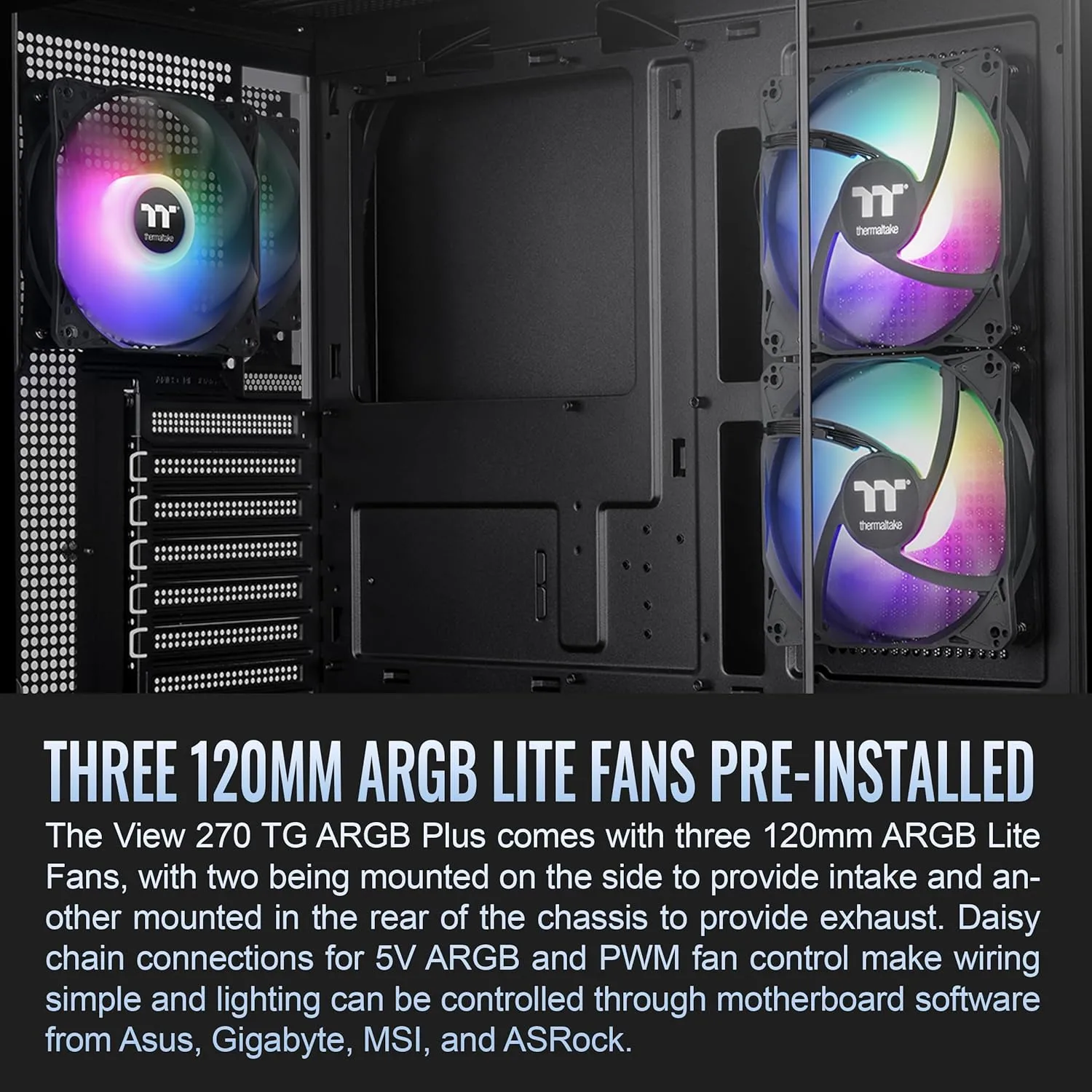 THERMALTAKE View 270 Plus TG ARGB Mid Tower E-ATX Case