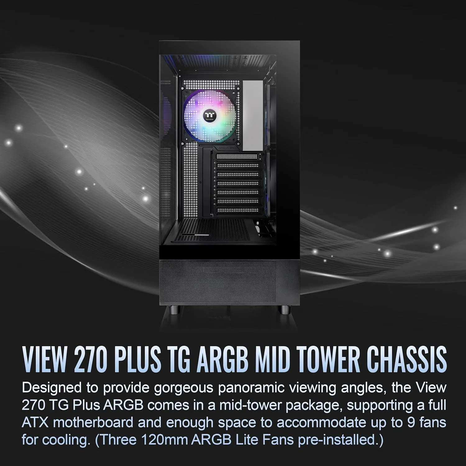 THERMALTAKE View 270 Plus TG ARGB Mid Tower E-ATX Case