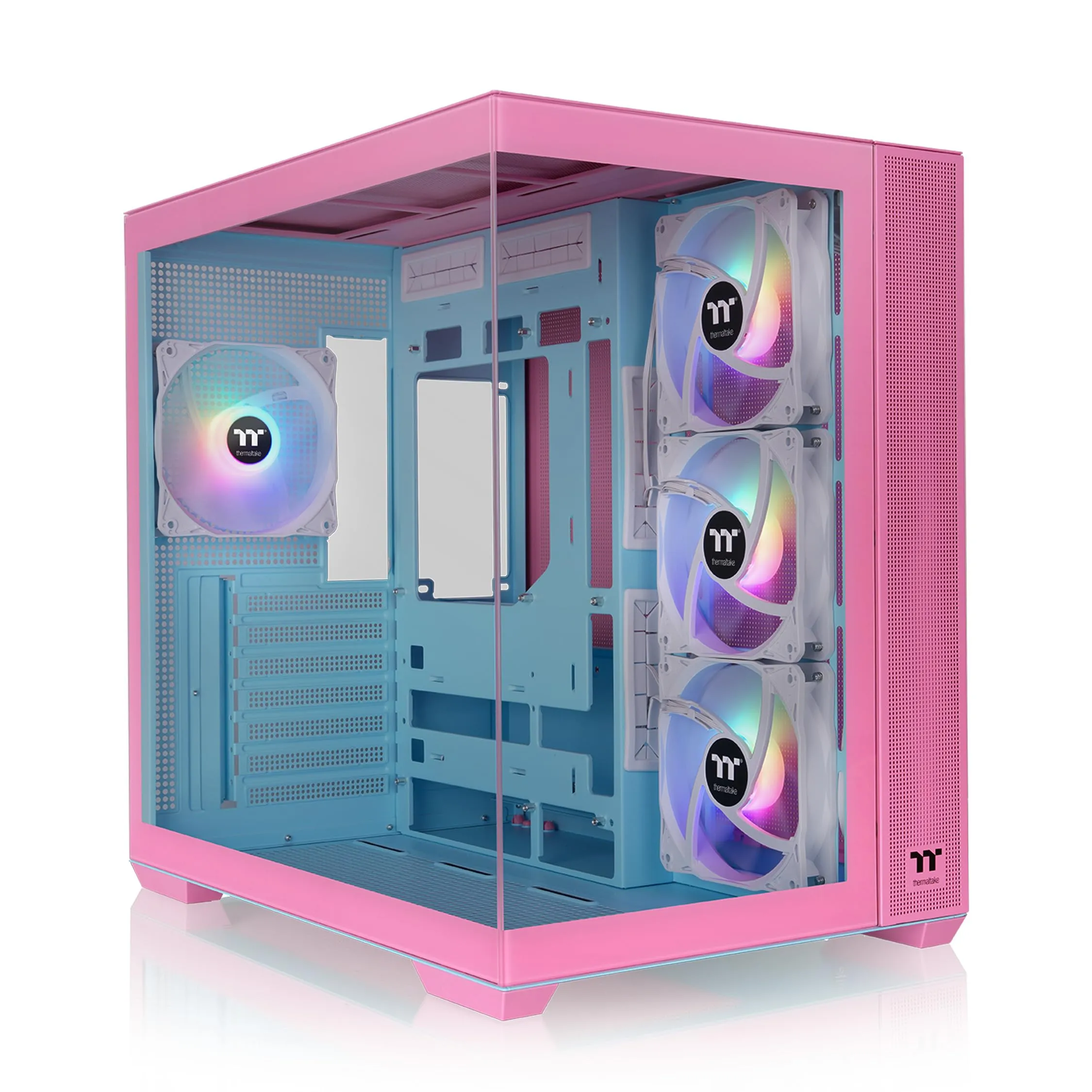 Thermaltake View Series Tempered Glass PC Chassis with RGB/ARGB Fans