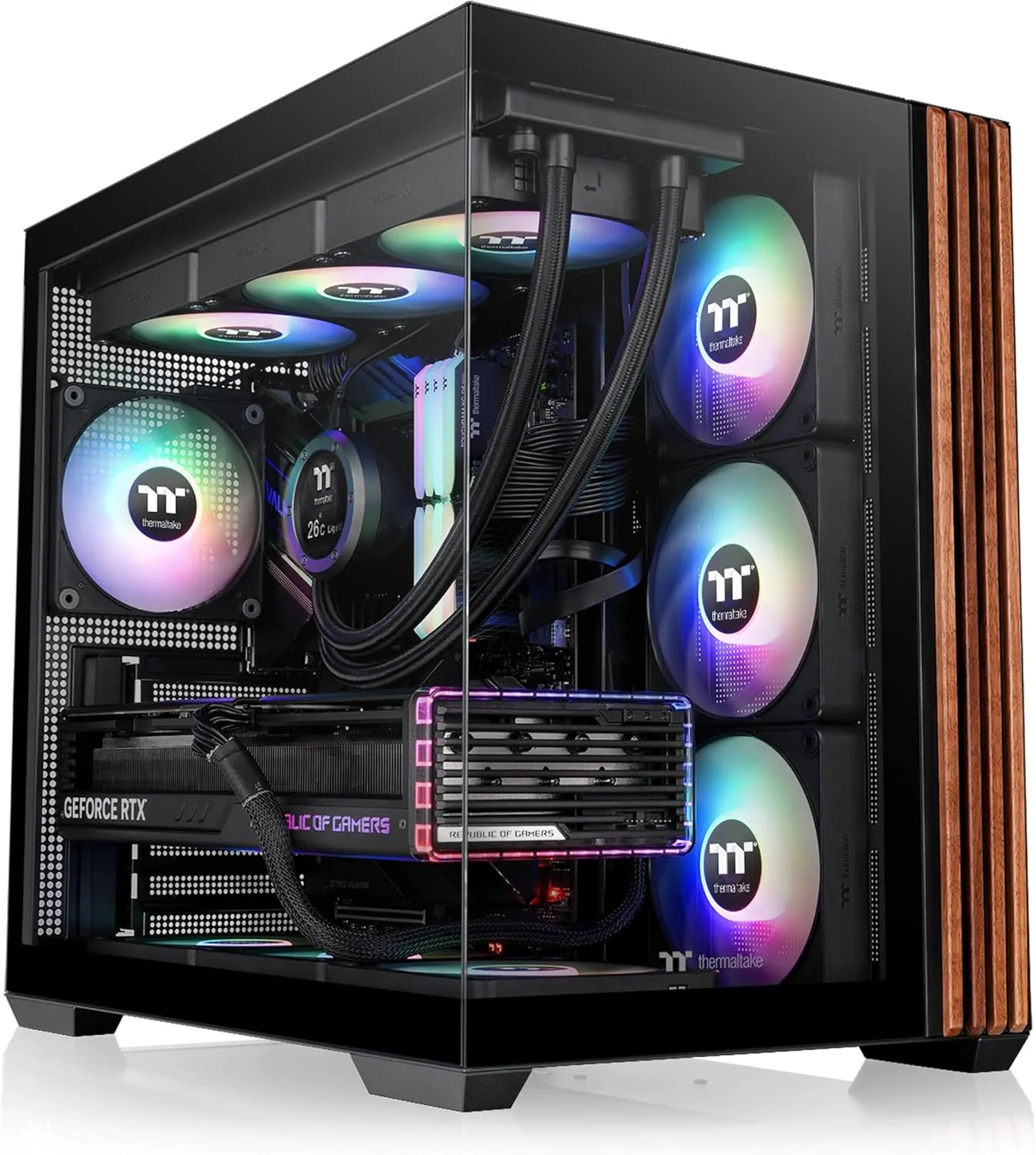 Thermaltake View 380 WS ARGB Mid Tower Chassis - Black (CA-1Z2-00M1WN-WS)