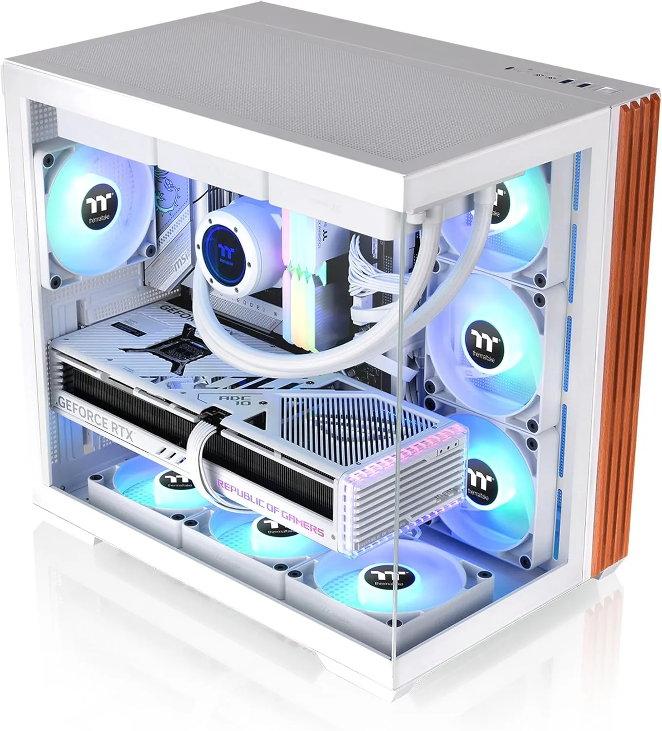 Thermaltake View 380 WS ARGB Mid Tower Chassis - Snow