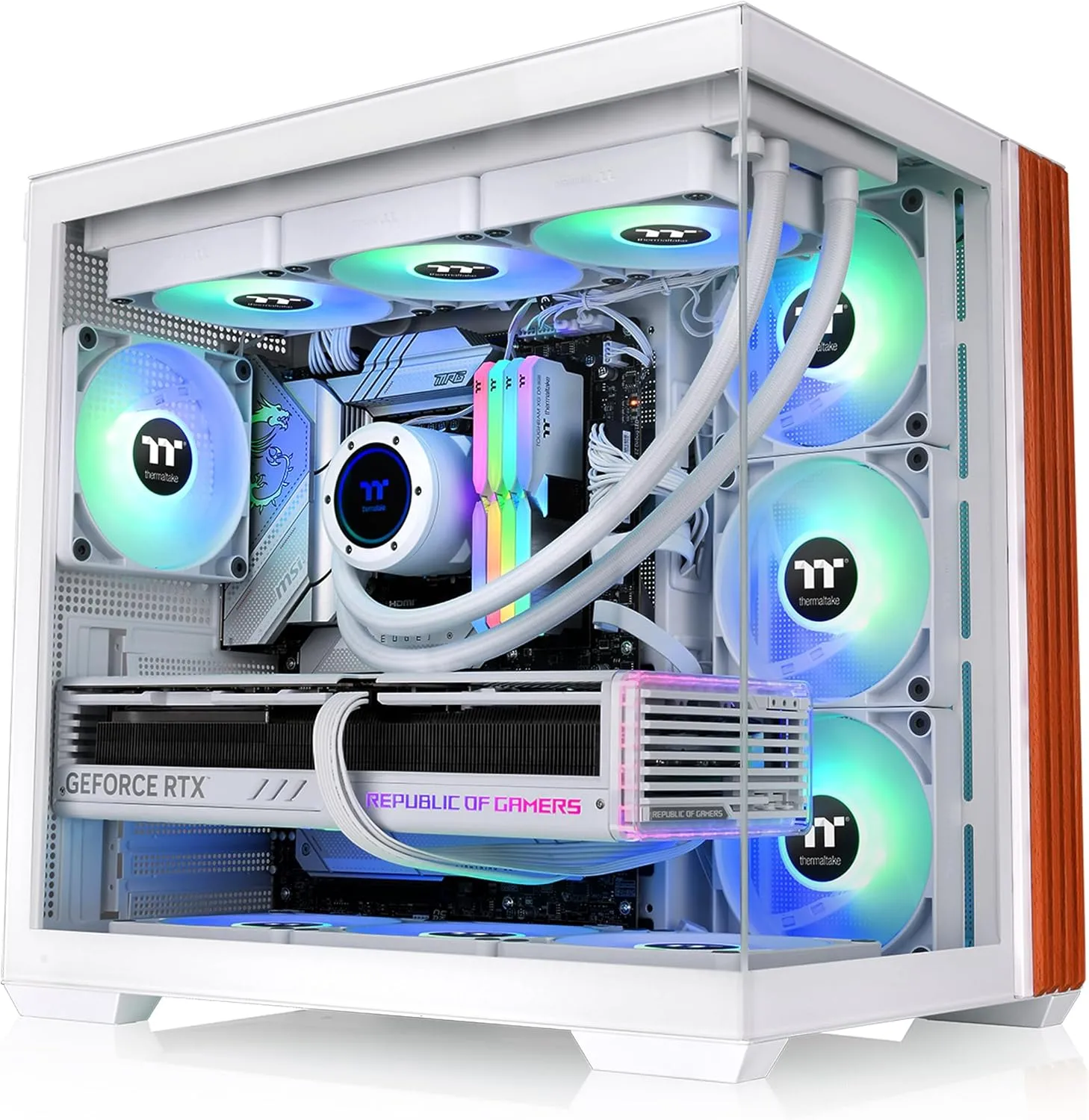 Thermaltake View 380 WS ARGB Mid Tower Chassis - Snow