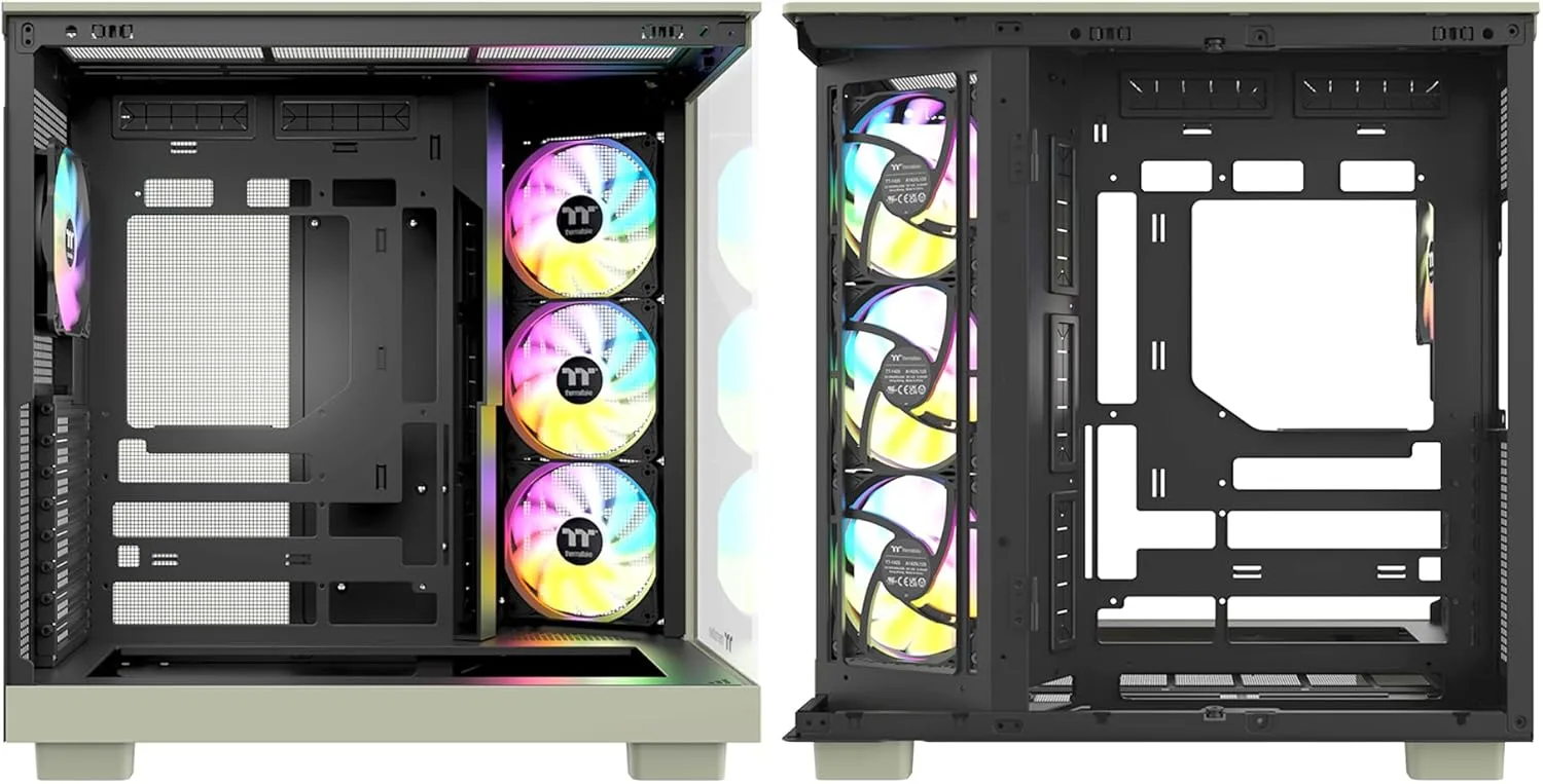 Thermaltake View 380 XL WS ARGB Mid Tower Chassis - Matcha Green