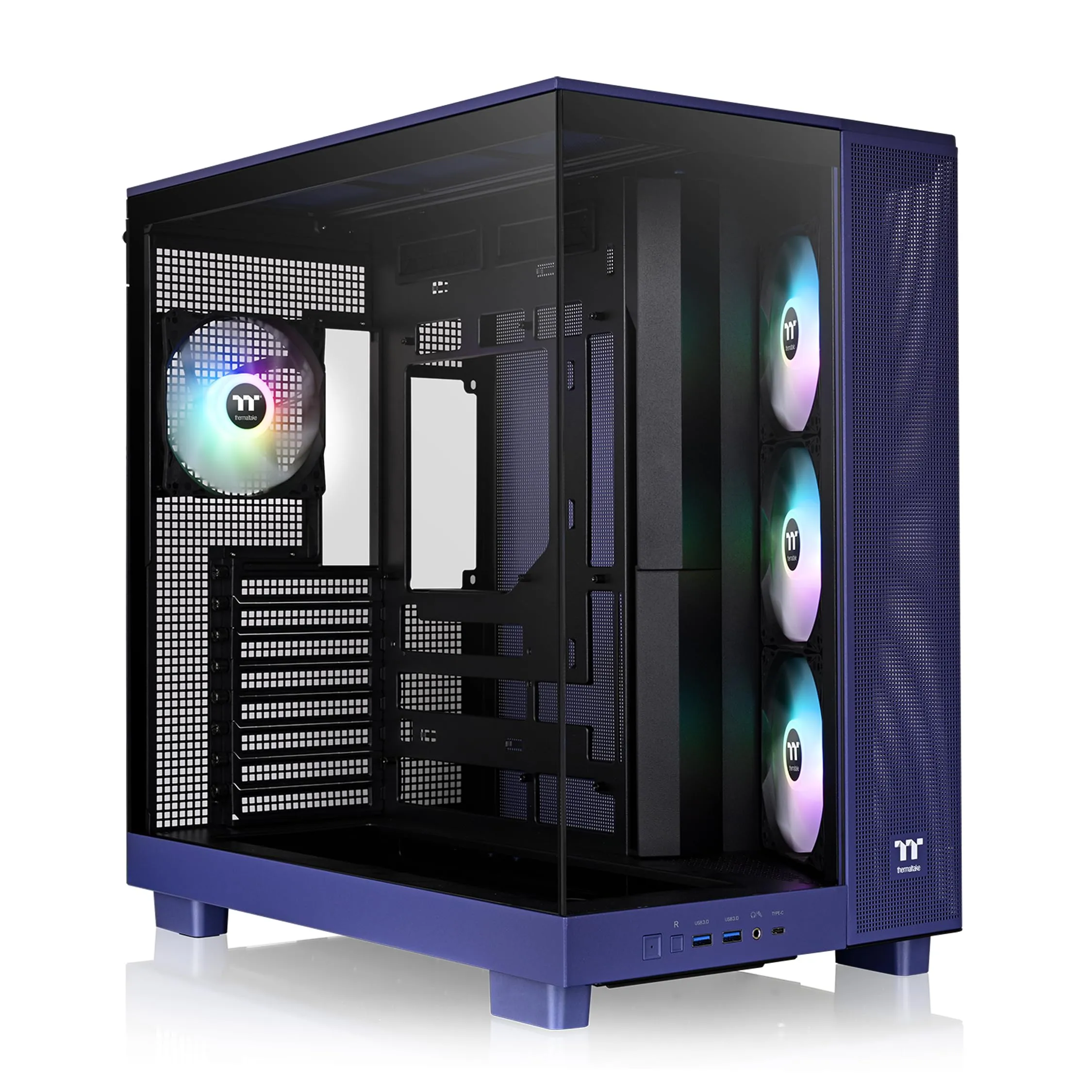 Thermaltake View 380 XL TG ARGB Mid Tower Case - Future Dusk, 4x120mm Fans