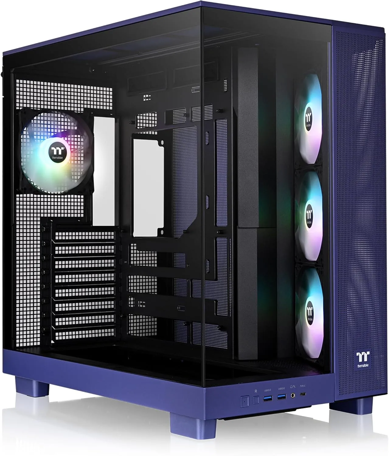 Thermaltake View 380 XL TG ARGB Mid Tower Case - Future Dusk, 4x120mm Fans
