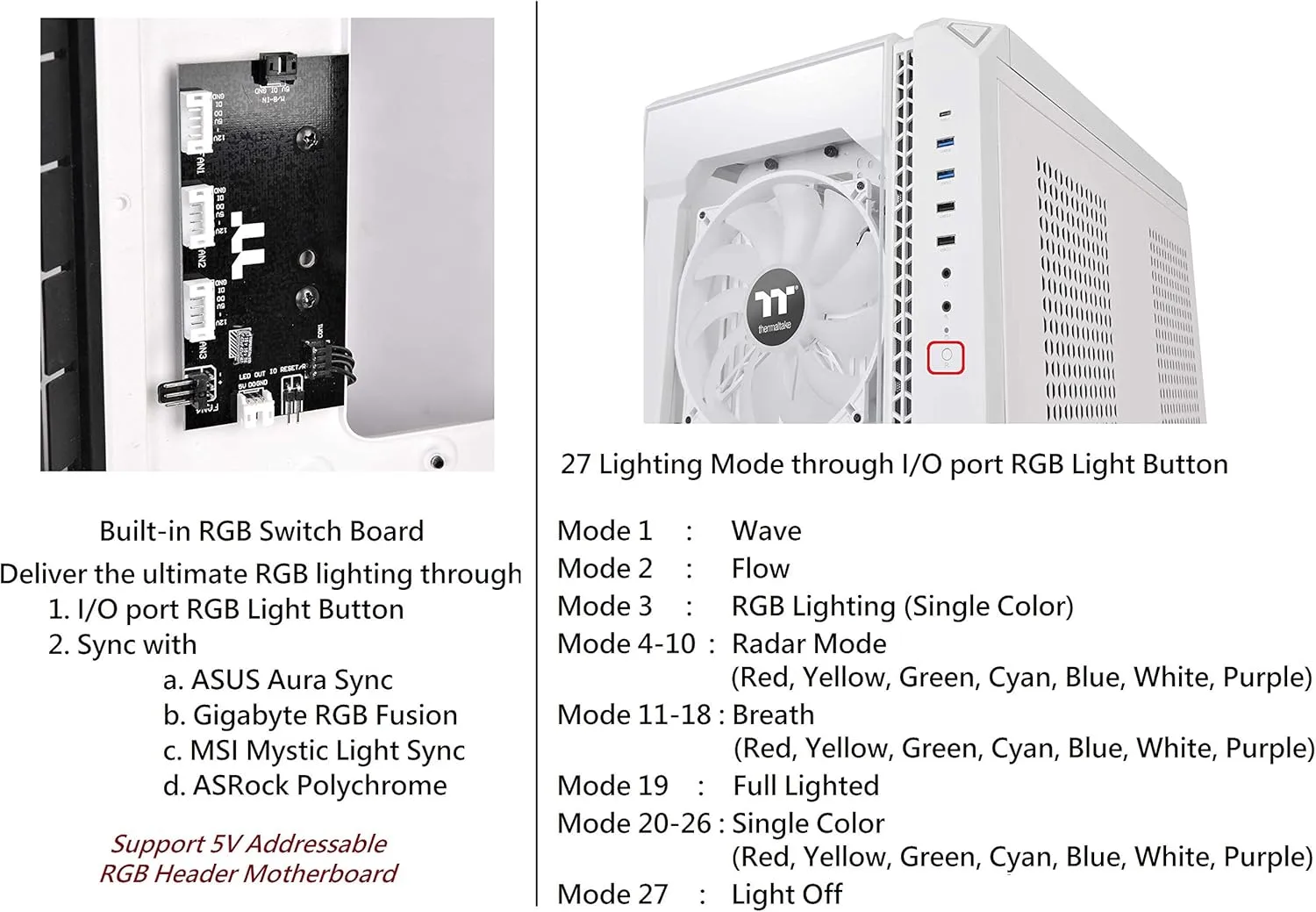 Thermaltake View Series Tempered Glass PC Case