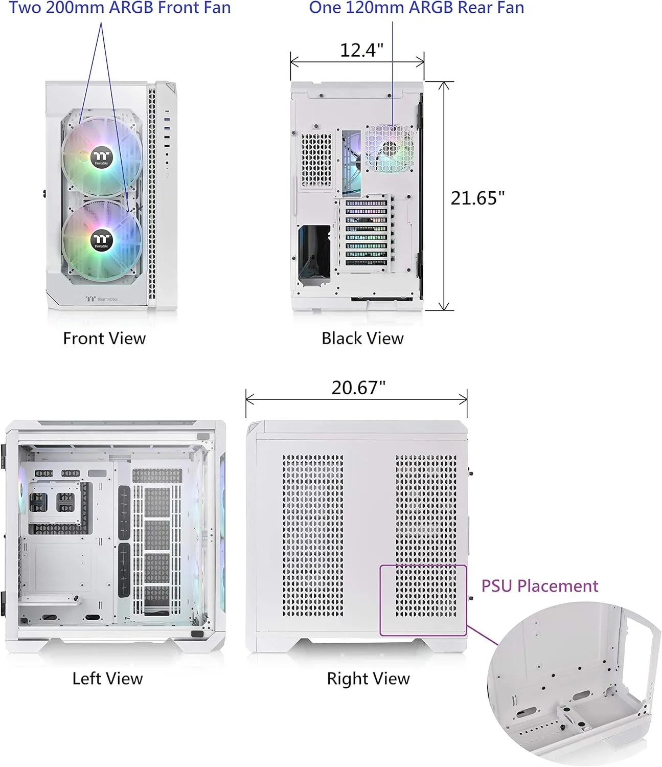 Thermaltake View Series Tempered Glass PC Case