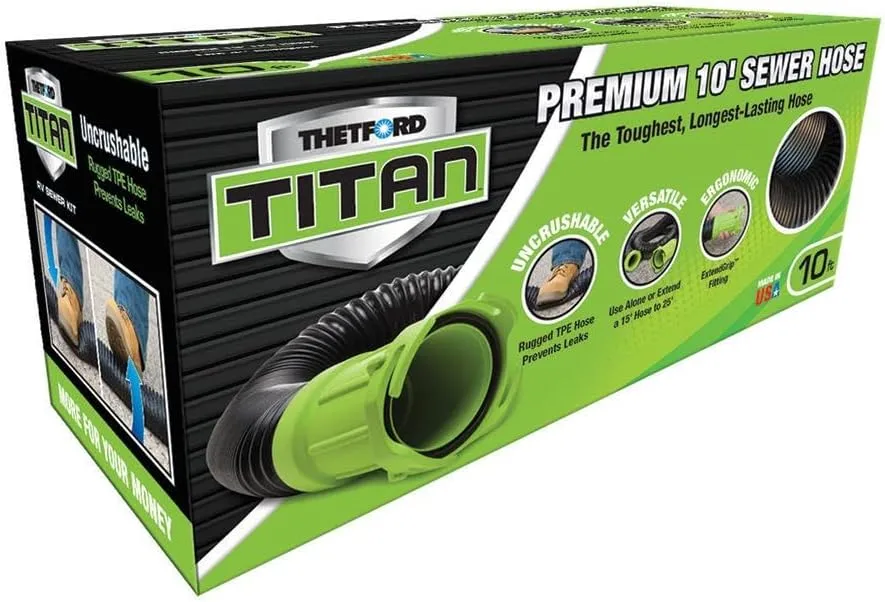 Thetford Titan Premium 10' Sewer Extension Hose w/Universal Bayonet Connection
