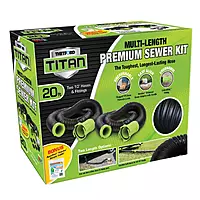 TITAN Fuel Tanks Titan 20 Foot Premium RV Sewer Hose Kit - Thetford 17902 20ft Titan Sewer Hose