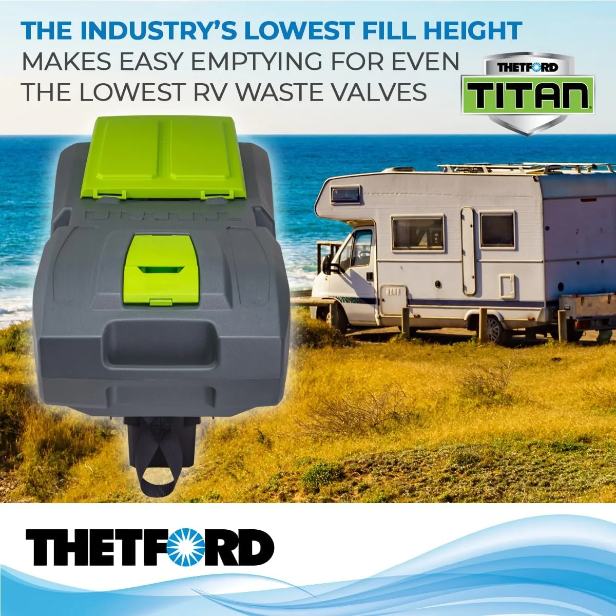 THETFORD 40953 2-Wheel Titan Tote - 21 Gallon