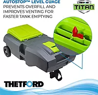 THETFORD 40953 2-Wheel Titan Tote - 21 Gallon