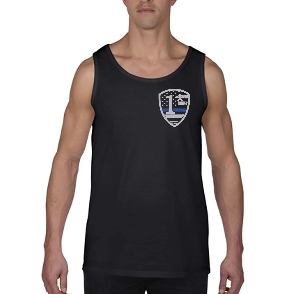 THIN BLUE LINE USA 1* Asterisk Thin Blue Line Tank Top