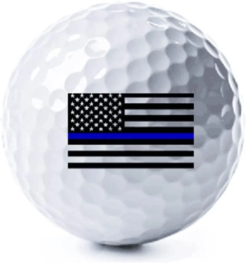 Thin Blue Line American Flag Golf Balls - 3 Pack