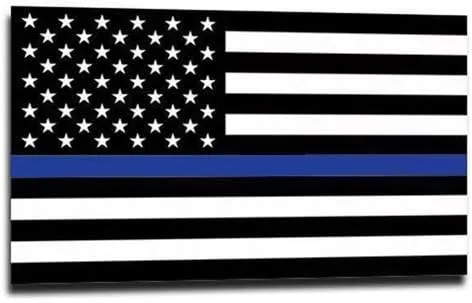 Thin Line Tactical Thin Blue Line Vinyl Sticker Decal
