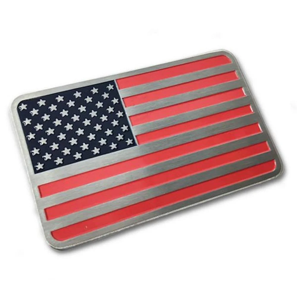 THIN BLUE LINE USA Aluminum Vehicle Emblem