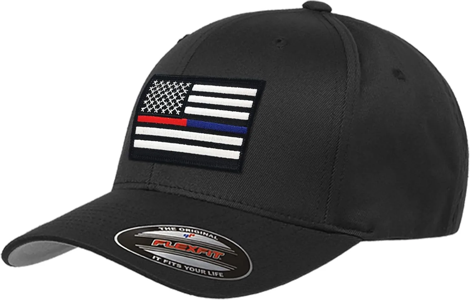 THIN BLUE LINE USA Flexfit American Flag Baseball Cap