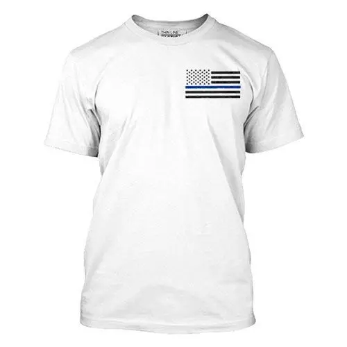 THIN BLUE LINE USA Men's Short-Sleeve T-shirt Thin Blue Line American Flag