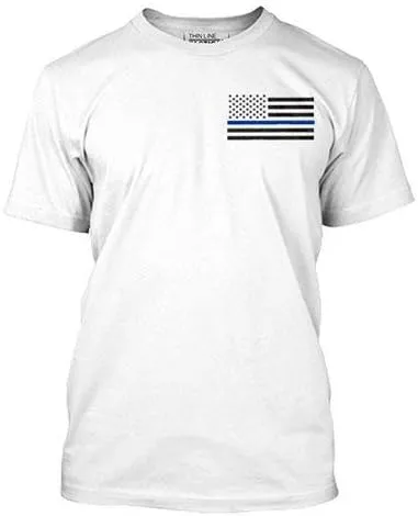 THIN BLUE LINE USA Men's Short-Sleeve T-shirt Thin Blue Line American Flag