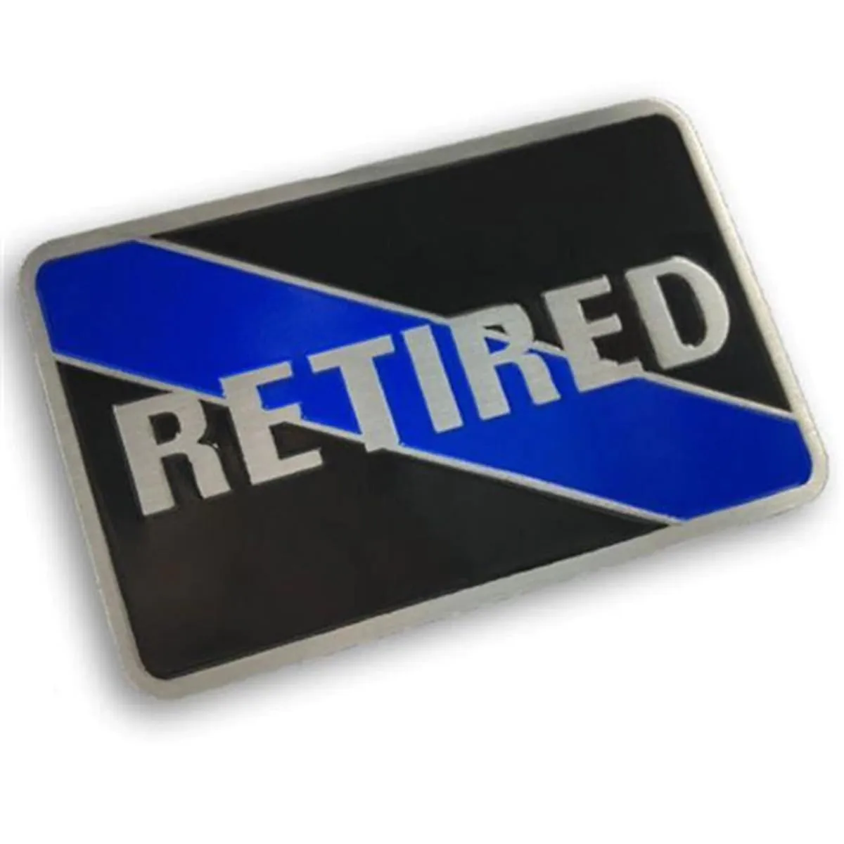THIN BLUE LINE USA Aluminum Vehicle Emblem