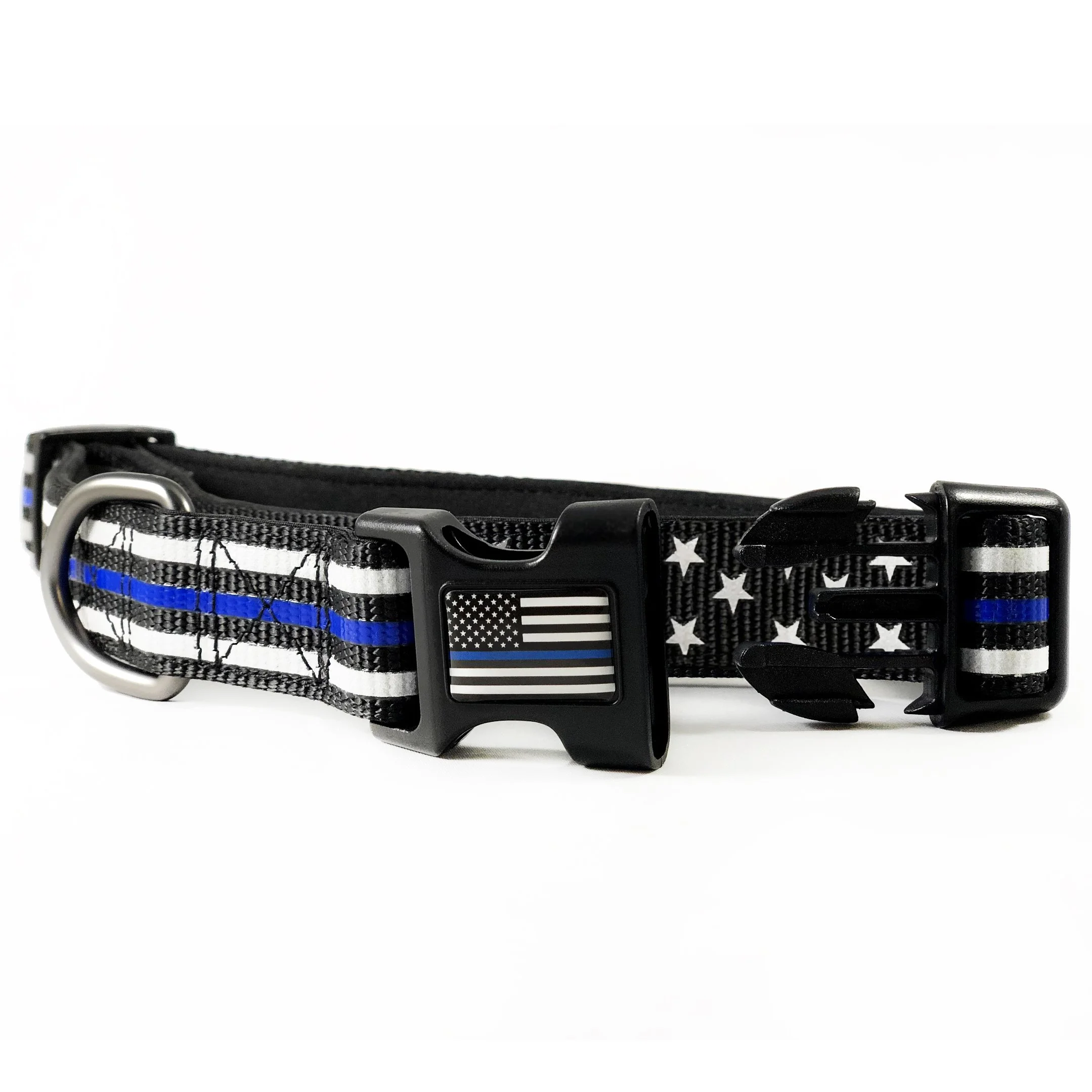 THIN BLUE LINE USA Stars & Stripes Dog Collar American Flag