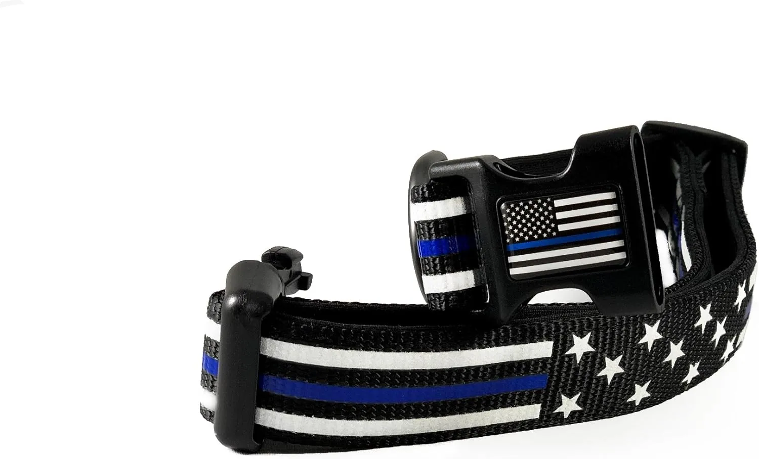 THIN BLUE LINE USA Stars & Stripes Dog Collar American Flag