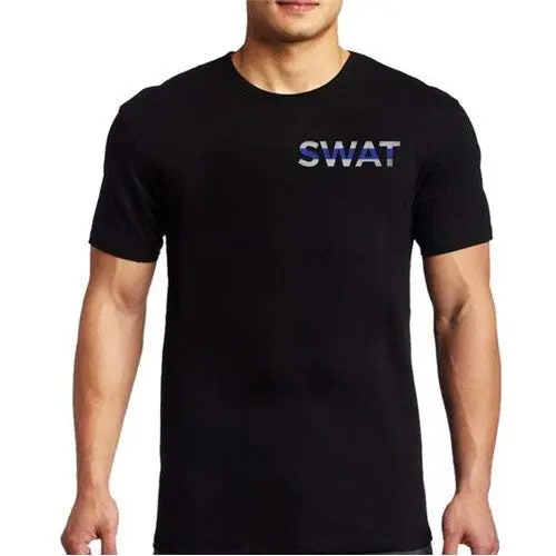 THIN BLUE LINE Men's SWAT Thin Blue Line T-Shirt