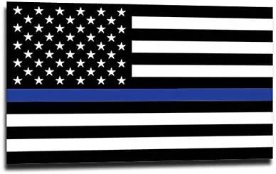 Thin Line Tactical Thin Blue Line Vinyl Sticker Decal
