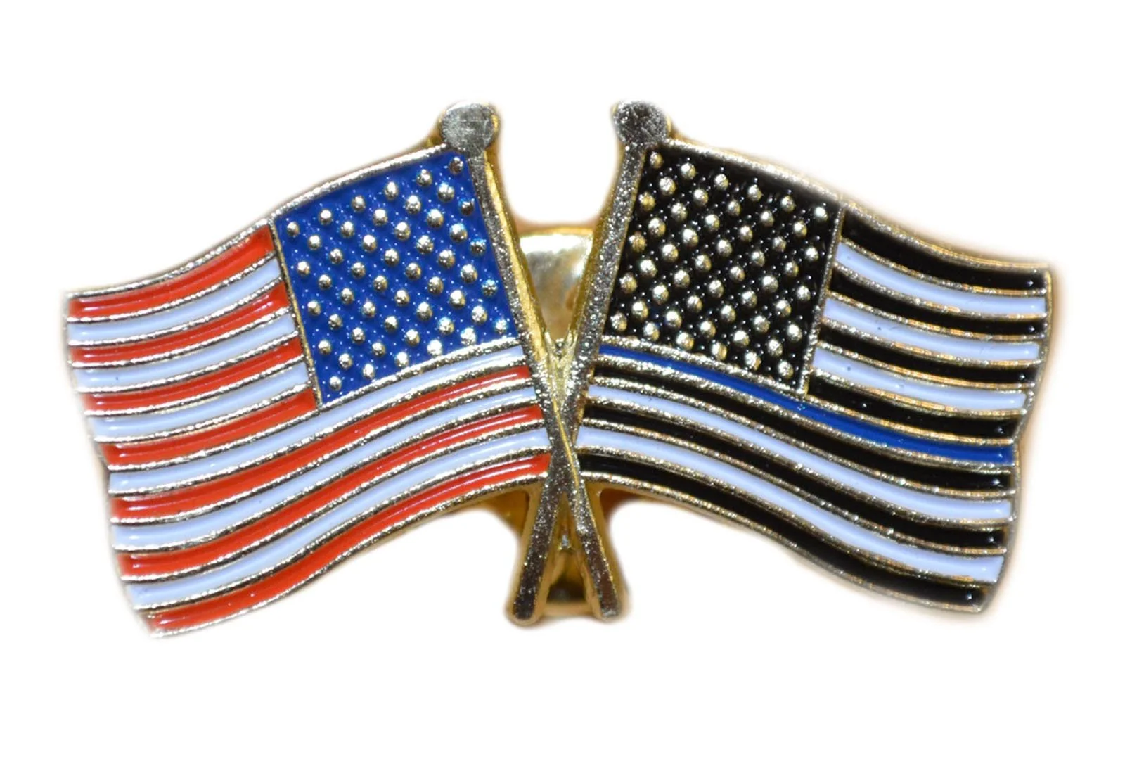 THIN LINE TACTICAL Thin Blue Line American Flag Lapel Pin